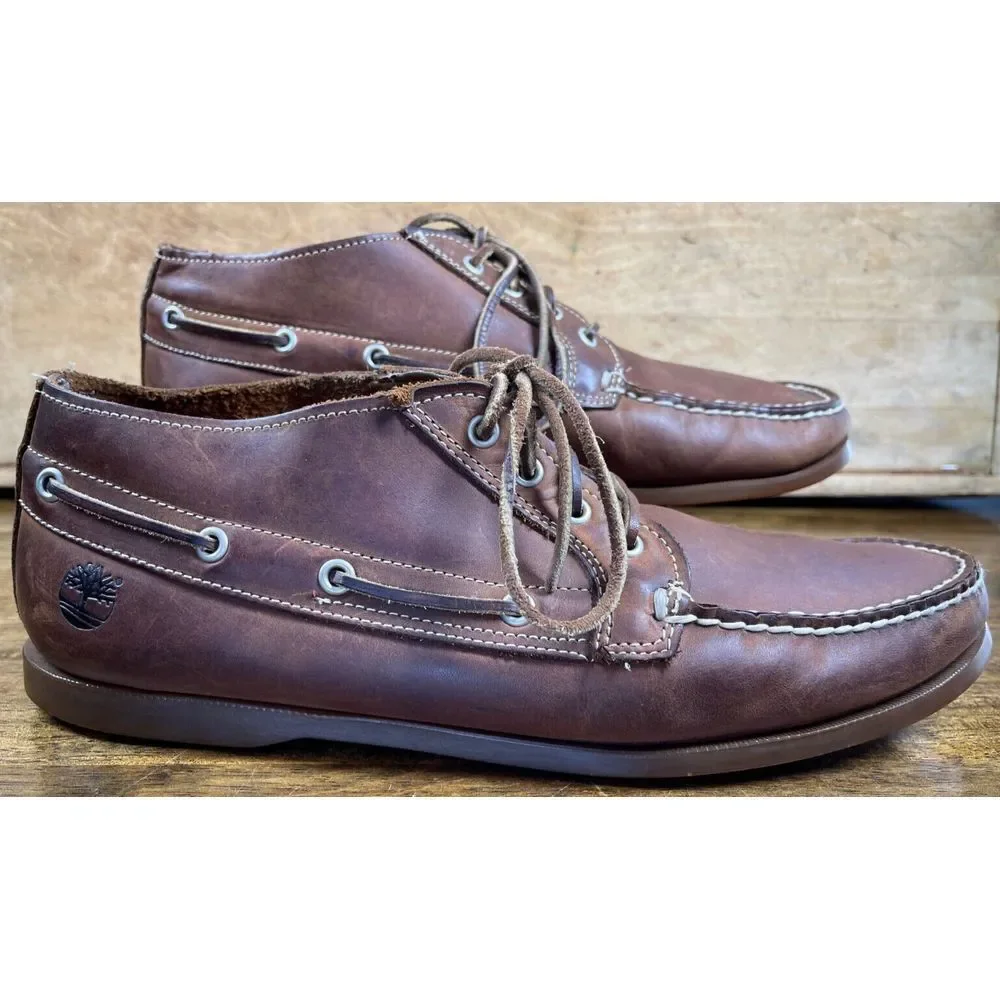Timberland Brig 4-Eye Boat Shoe Size 13 M Light Brown Non-Marking Sole 29571‎ - Picture 2 of 10